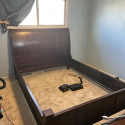 Sleigh Bed Frame - with Slats (not pictured) Queen