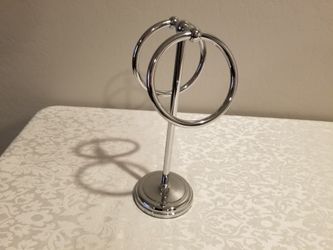 Chrome Dual Fingertip Towel Stand 12"