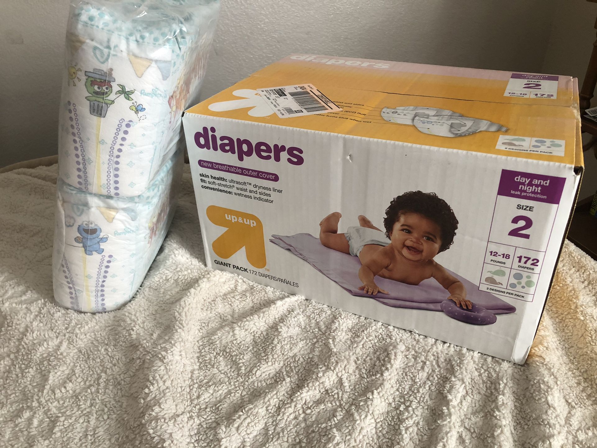 Up & Up (target brand) Size 2 Diapers