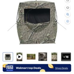 Mossy Oak Deer Ridge Compact 3-Hub Ground Hunting Blind, Mossy Oak Country Roots Camouflage