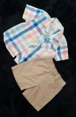 ✅ Baby Boy 2pc Outfit Set• Lightweight• Size 12m• Good Condition• $7firm