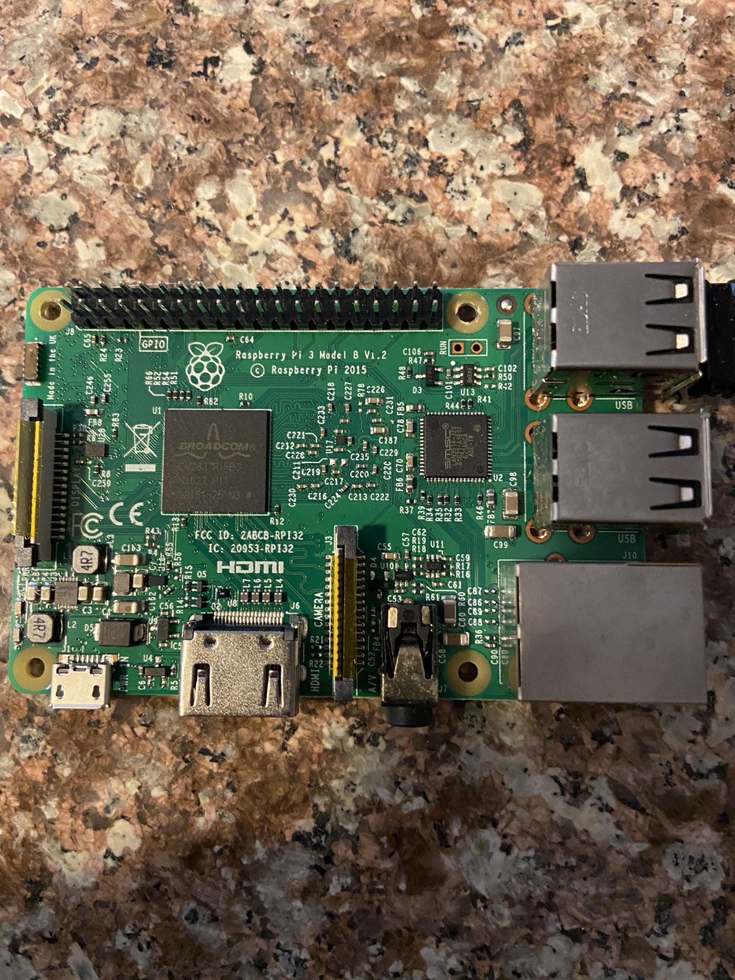 Raspberry Pi 3B with micro sd card