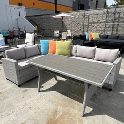 Patio Furniture Outdoor Sectional With Table