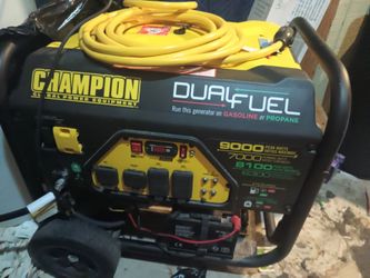 Champion Model 100155 Dual Fuel Generator and Reliance Controls Pro/Tran 2 Manual Transfer Switch
