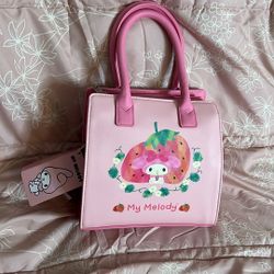 Loungefly My Melody Strawberries Mini Satchel Bag