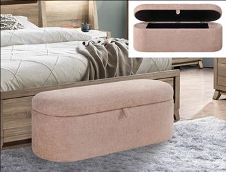 Storage Bench Mauve Tweed fabric, New Especial price