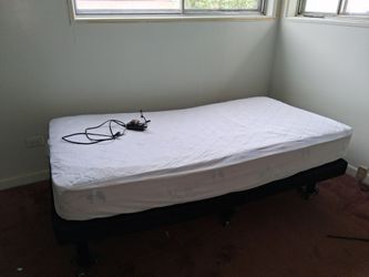 Medical bed with frame and mattress