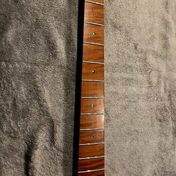 Quilted Maple Roasted AAAA Jazz Bass neck
