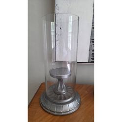 Pottery Barn Large Hurricane Pillar Candle Holder Lantern, 2 Available $60Each