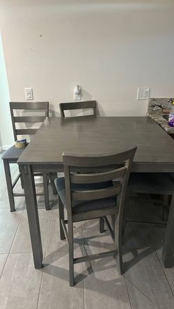 Table and 4 chairs