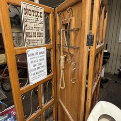 Cowboy old west room divider