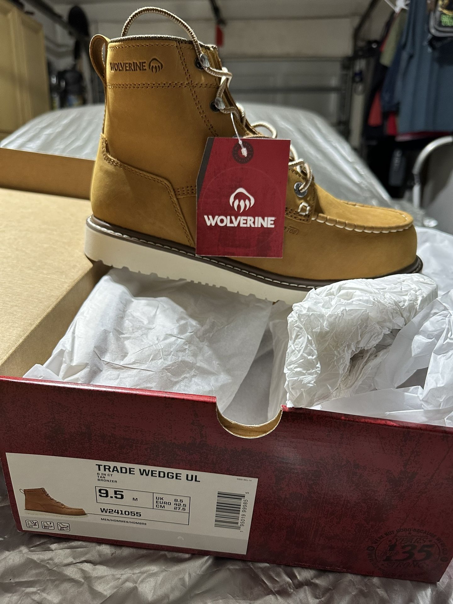 Wolverine Work Boots 9.5