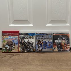 PS3 Game Bundle — Battlefield 3 Premium Edition, SOCOM 4, Sports Champions, LittleBigPlanet