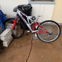 BICYCLE, DOMAIN MONGOOSE, ALUMINUM, ZOOM; NO SEAT; cross streets are Arapaho & Waterview