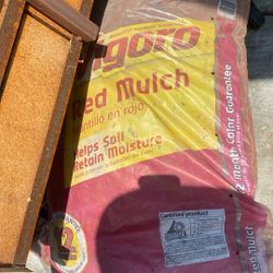 Vigorous Red Mulch Three Dollars Bag