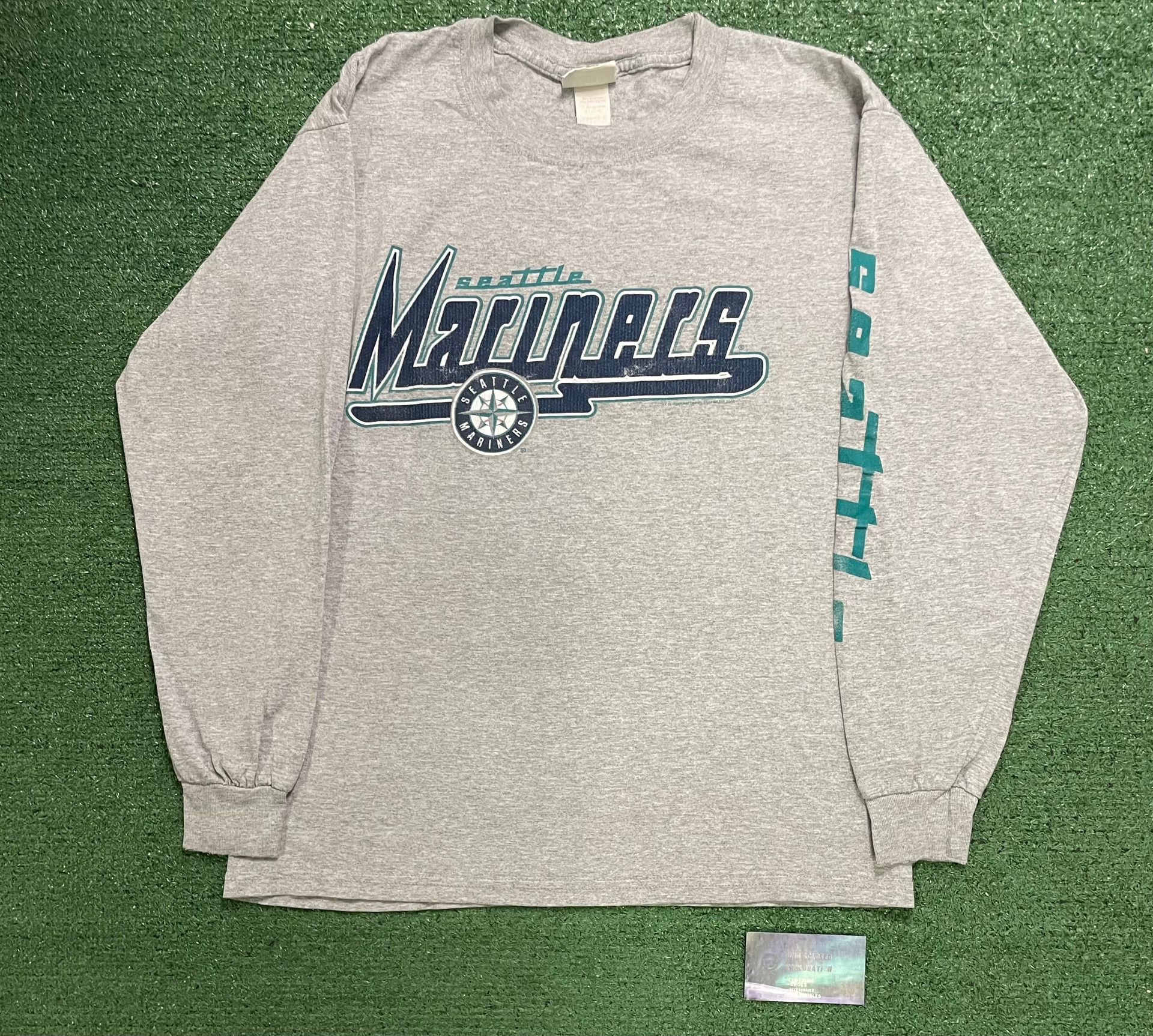 Vintage 1990s Seattle Mariners grey Longsleeve tee