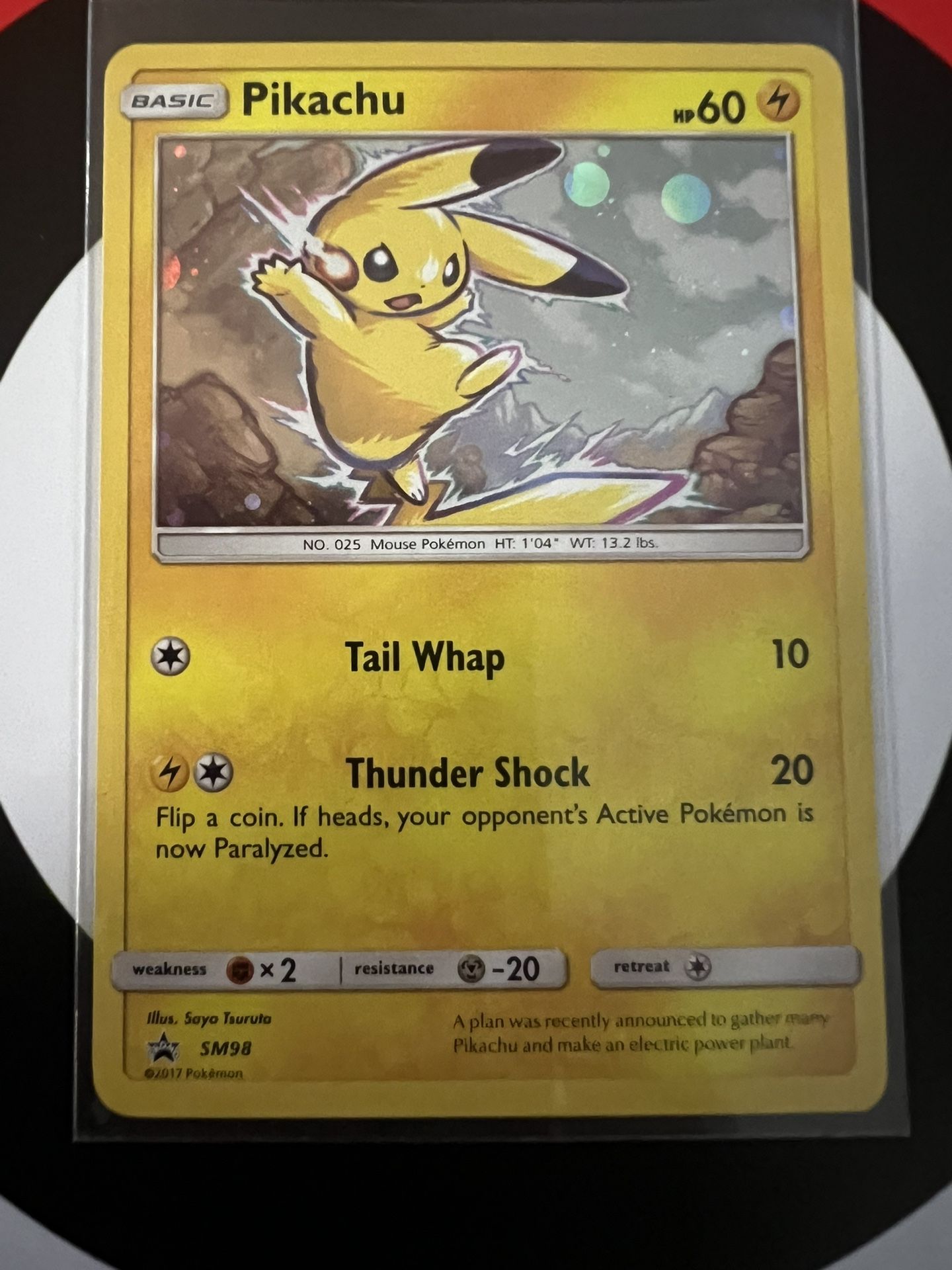 Pokemon Card Promo Pikachu 2017 SM98