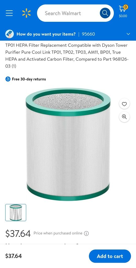 Dyson Air Filter TP01, TP02, BP01