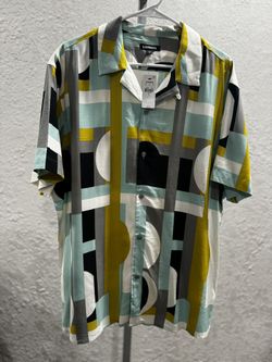 Express Button Up Short Sleeve Shirt XL