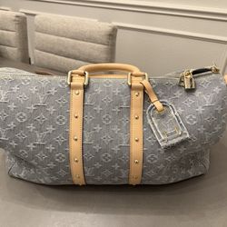 Louis Vuitton Keepall Bandouliere 45 Monogram Denim