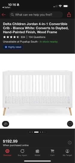 Delta 4-in-1 Convertible Crib with Mattress