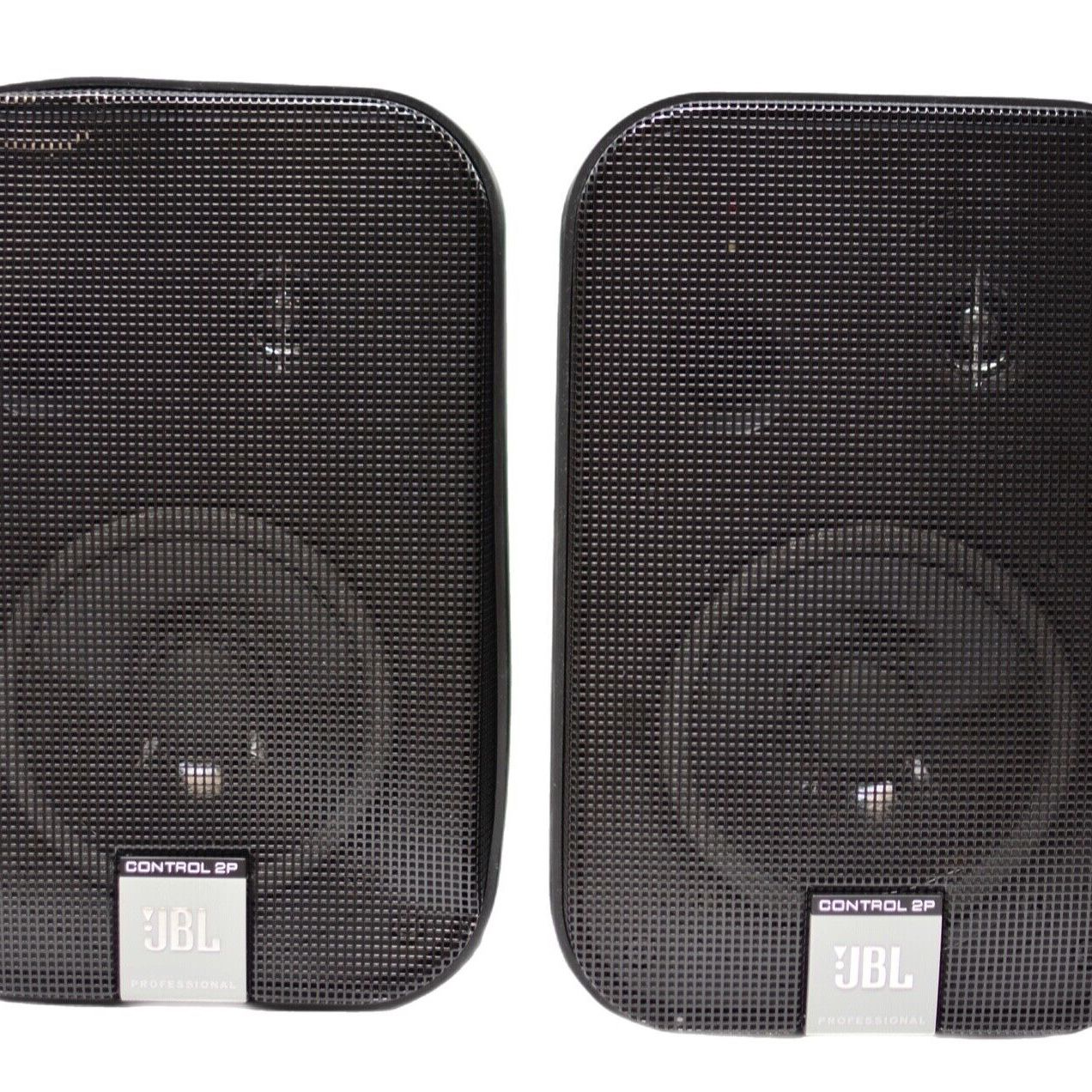 JBL Control 2P Professional Powered Monitors, Compact Black Speakers