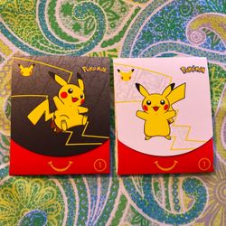 Pokemon McDonald’s Mystery Cards Collectible Pikachu Promo 25th Anniversary