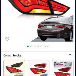 VLAND LED Tail lights for Hyundai Sonata 2011 2012 2013 2014(Only for US Version) (Smoke)