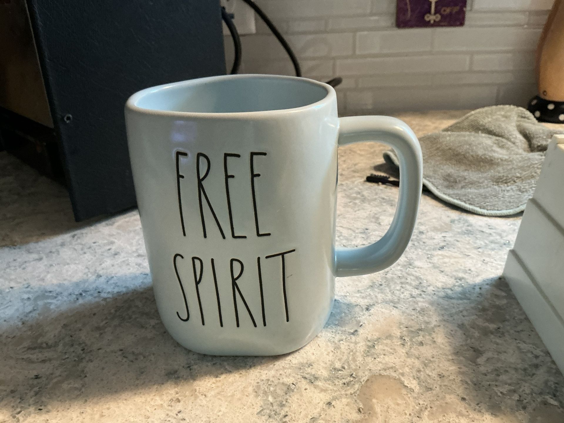 Rae Dunn by Magenta "FREE SPIRIT" ceramic coffee mug