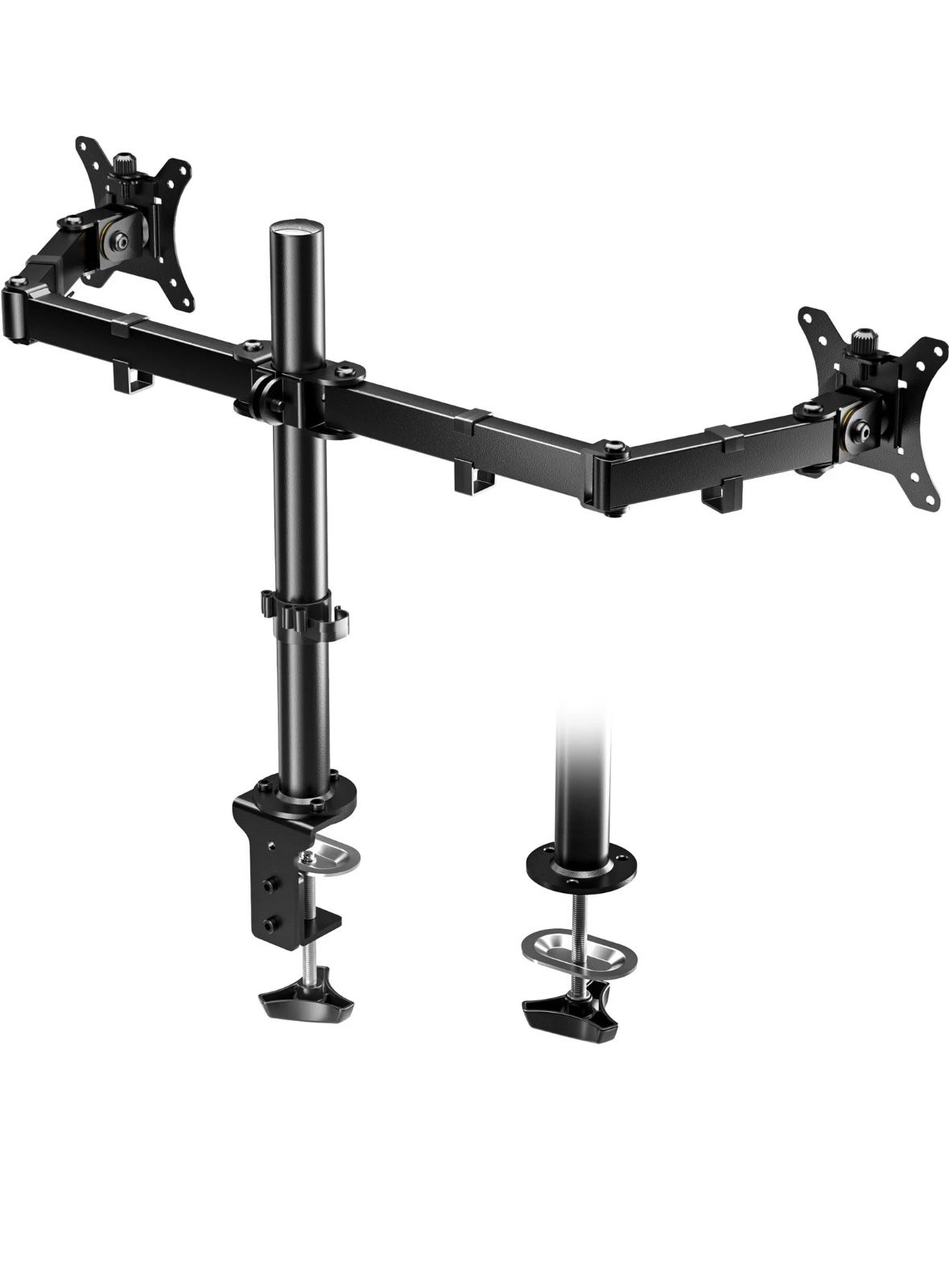 BONTEC Dual Monitor Mount for 13-32 Inch LCD LED PC Screens, Double Monitor S...
