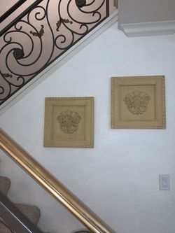 2 Fleur de Lis matching wooden picture