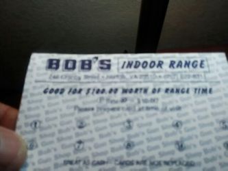 10 hours at Bob's indoor range in norfolk