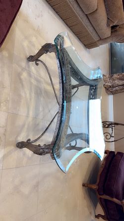 Glass Top Coffee Table 