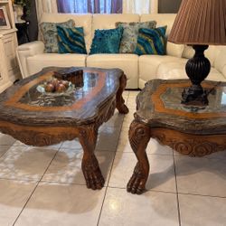 Michael Amini AICO Eden Coffee & End Table Set 