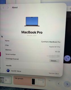 Macbook pro laptop