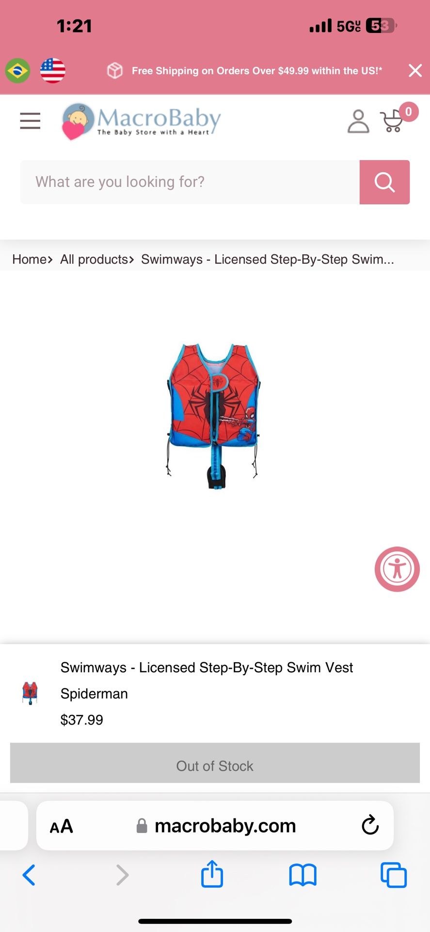 Spider-Man Life Jacket