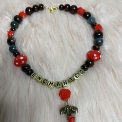Enchanted Rose Forrest  Necklace 