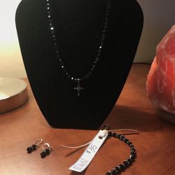 Swarovski Crystal Set Black