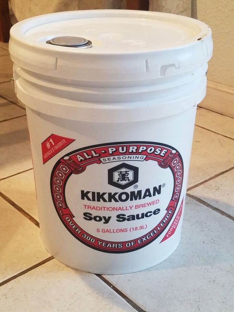 Kikkoman Soy Sauce 5 gallon bucket