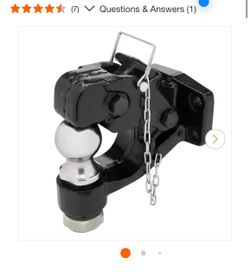 NEW IN BOX Shop TowSmart Pintle Hook with 2-5/16 in. Hitch Ball, Bolt-on, 16,000 lb. capacity