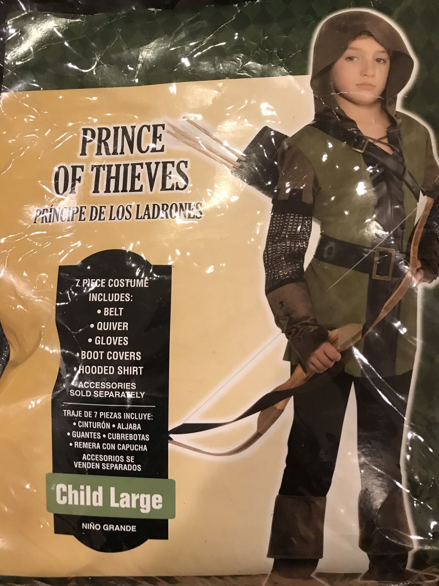 Need a costume? Prince is thieves large kids size