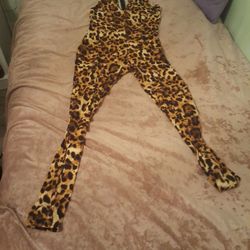 Leopard print body suit
