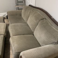Love Seat And Big Sofa