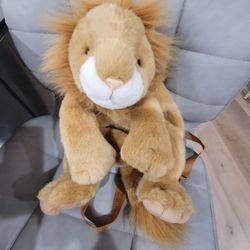 LION BACKPACK PURSE 17" TALL SEE DESCRIPTION 