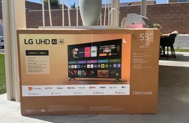 55 “ LG smart 4K UHD HDR TV