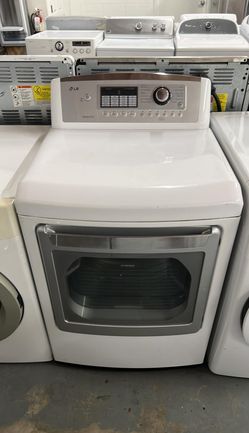 LG Front Load Dryer – Sensor Dry, Stainless Drum, White