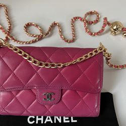 CHANEL Matelasse diamond stitch double flap clutch wallet