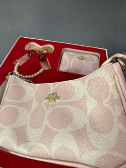 pink coach bag