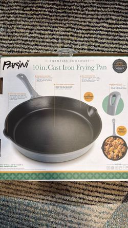Parini 10 in. Enameled Cast Iron Frying Pan