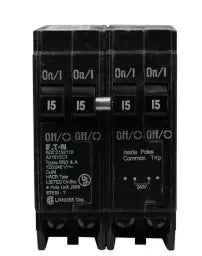 EATON - 15A BR thermal magnetic circuit breaker,Type BQC 1-Inch CTL plug-on circuit breaker